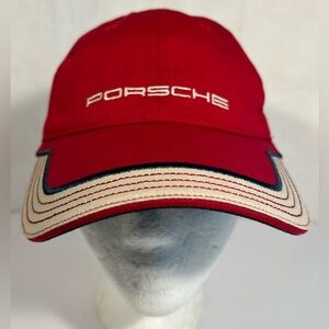 Porsche Design Driver's Selection Red Official Hat Cap Strapback Men’s OSFA
